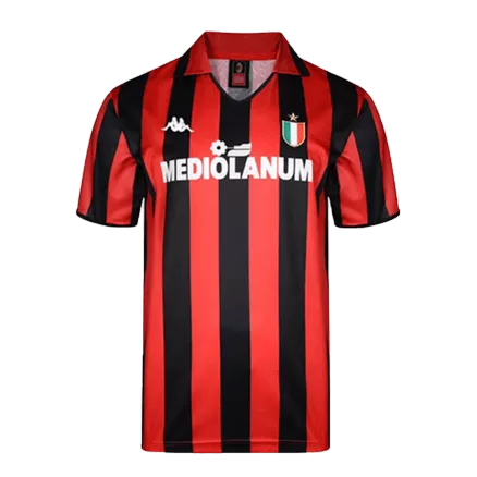 Vintage AC Milan Jersey 1988/89 Home Soccer Shirt - Best Soccer Players