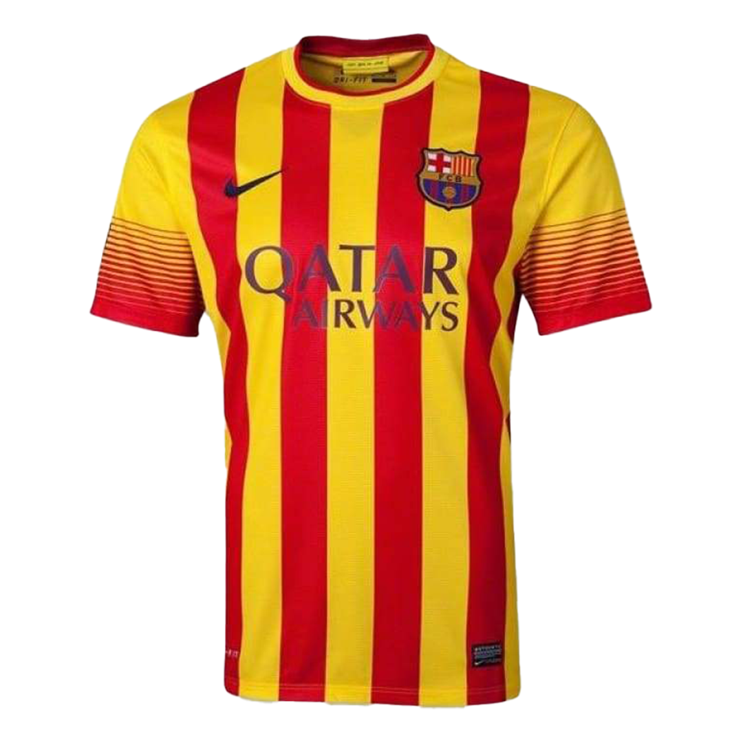 Vintage Barcelona Jersey 2013/14 Away Soccer Shirt - Best Soccer Players