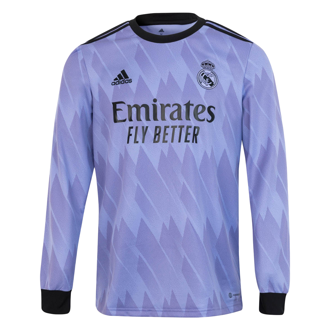 New Real Madrid Jersey 2022/23 Away Soccer Long Sleeve Shirt - Best Soccer Players