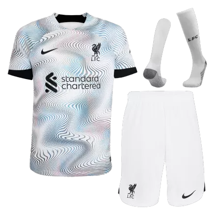 New Liverpool Soccer Kit 2022/23 Away (Shirt+Shorts+Socks) 
 - Best Soccer Players