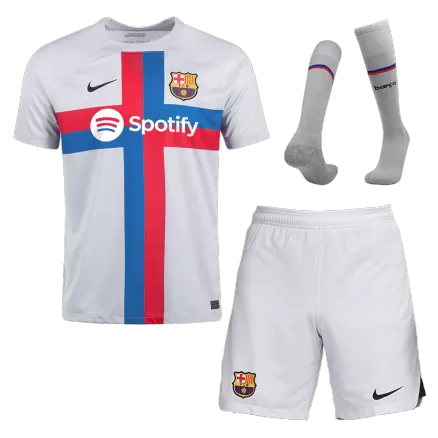 New Barcelona Soccer Kit 2022/23 Third Away (Shirt+Shorts+Socks) 
 - Best Soccer Players