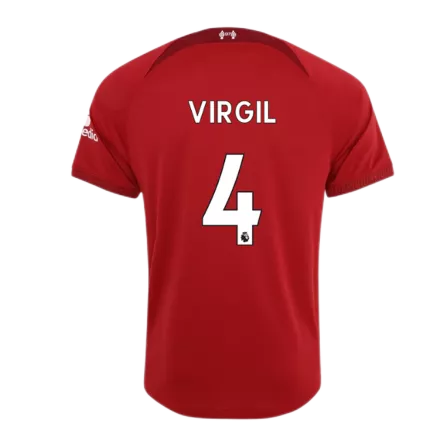 VIRGIL #4 New Liverpool Jersey 2022/23 Home Soccer Shirt Authentic Version - Best Soccer Players