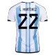 L. MARTINEZ #22 New Argentina Three Stars Jersey 2022 Home Soccer Shirt - Best Soccer Players