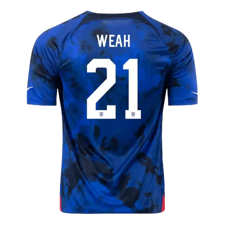 WEAH #21 New USA Jersey 2022 Away Soccer Shirt World Cup - Best Soccer Players