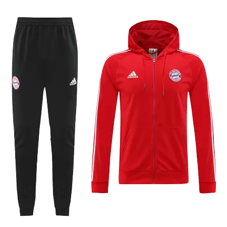 New Bayern Munich Training Hoodie Kit (Top+Pants) 2022/23 Red - Best Soccer Players