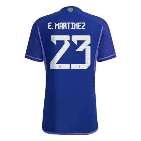 E. MARTINEZ #23 New Argentina Three Stars Jersey 2022 Away Soccer Shirt World Cup Authentic Version - Best Soccer Players