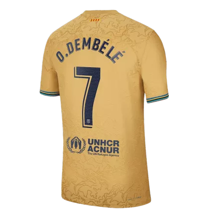 O.DEMBÉLÉ #7 New Barcelona Jersey 2022/23 Away Soccer Shirt Authentic Version - Best Soccer Players