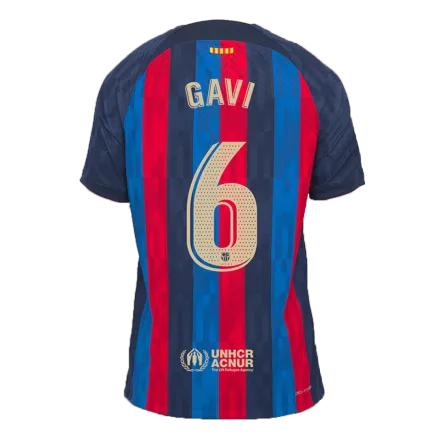 GAVI #6 New Barcelona Jersey 2022/23 Home Soccer Shirt Authentic Version - Best Soccer Players
