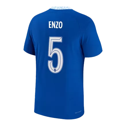ENZO #5 New Chelsea Jersey 2022/23 Home Soccer Shirt Authentic Version - UCL - Best Soccer Players