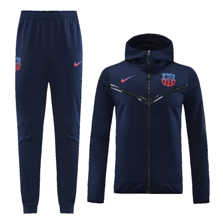 New Barcelona Training Hoodie Kit (Top+Pants) 2022/23 Navy - Best Soccer Players