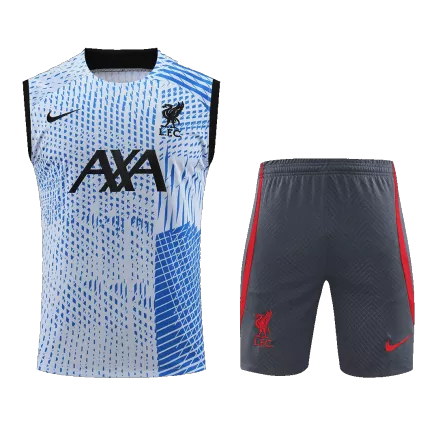 New Liverpool Training Kit (Top+Pants) 2023/24 Blue - Best Soccer Players