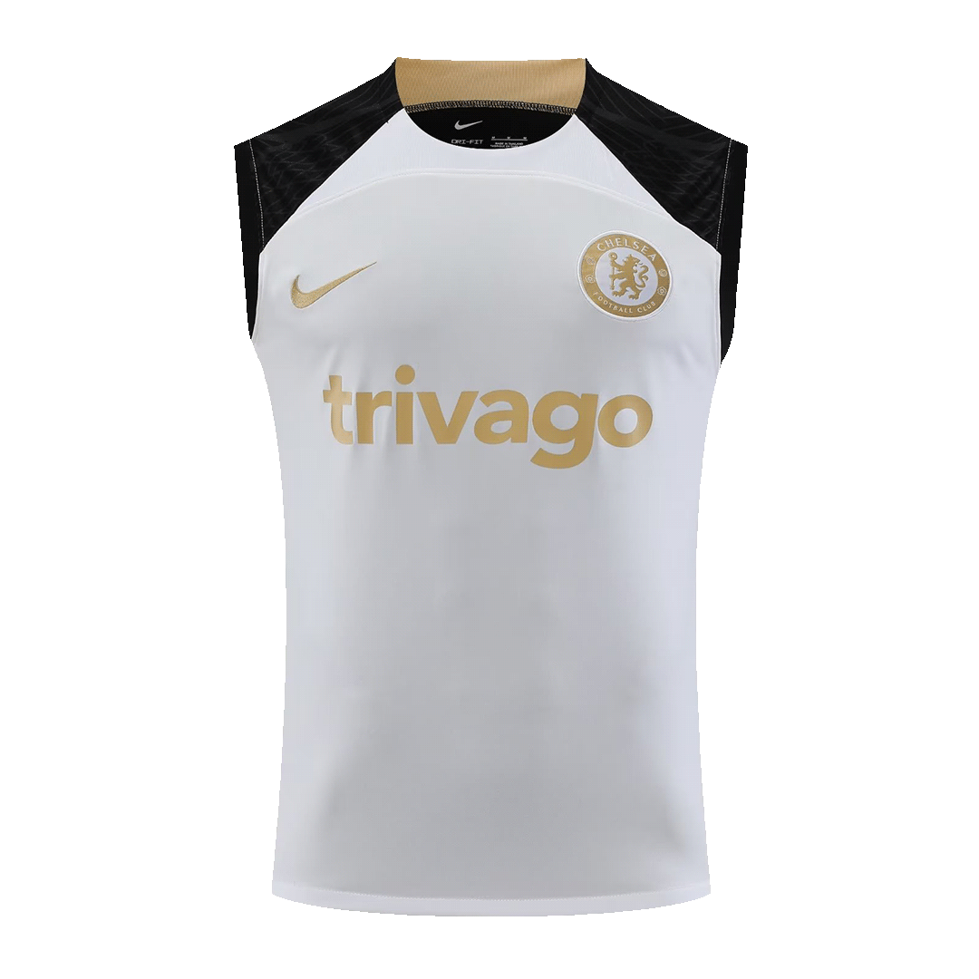 Chelsea Pre-Match Sleeveless Shirt 2023/24 White - Best Soccer Players