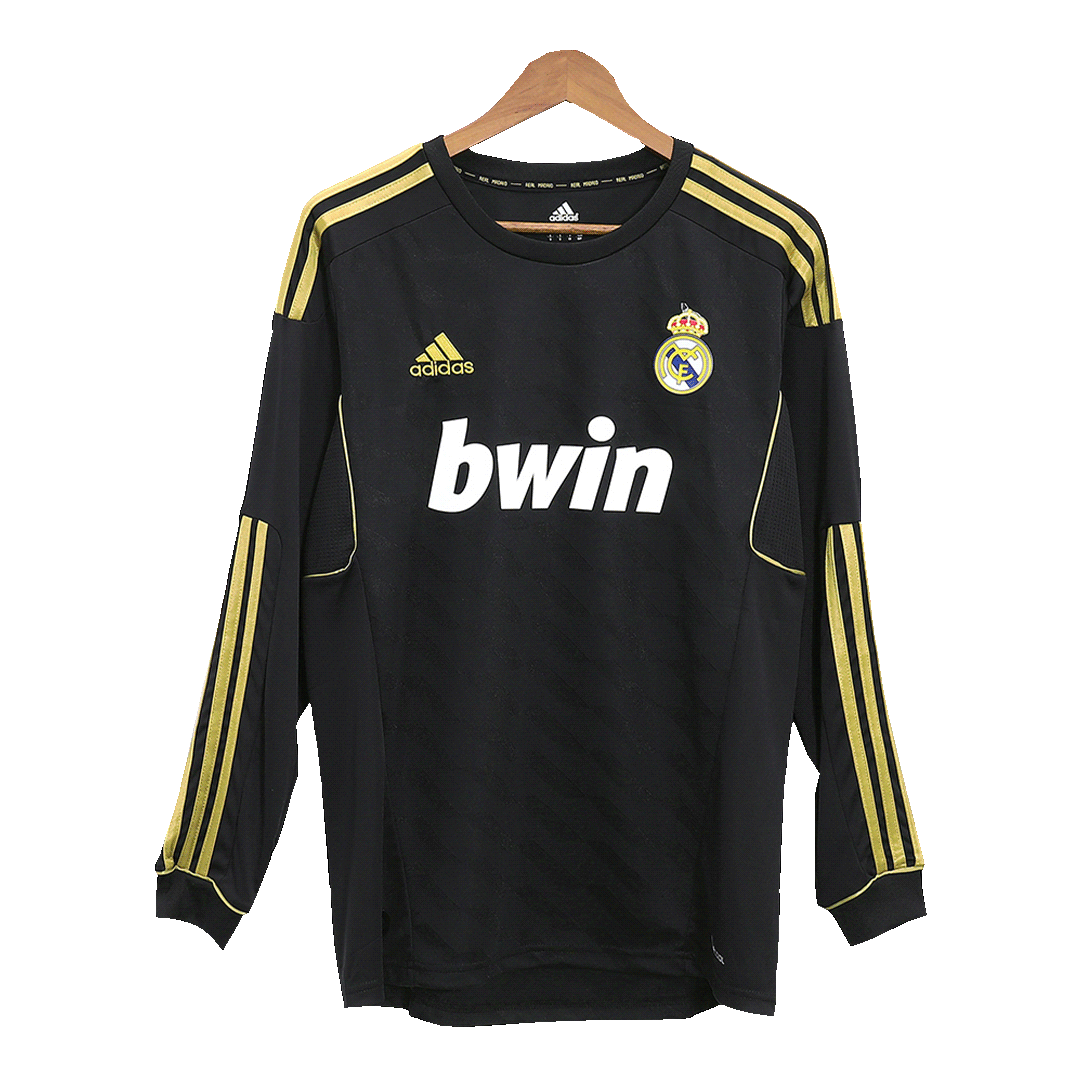 Vintage Real Madrid Jersey 2011/12 Away Soccer Shirt Long Sleeve - Best Soccer Players