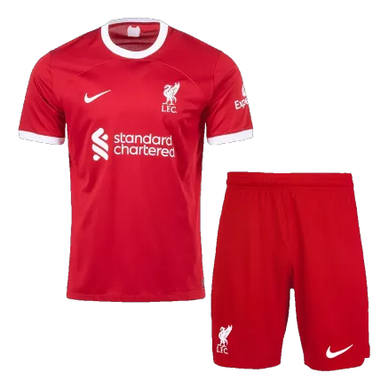 New Liverpool Soccer Kit 2023/24 Home (Shirt+Shorts) 
 - Best Soccer Players