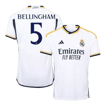 BELLINGHAM #5 New Real Madrid Jersey 2023/24 Home Soccer Shirt - Best Soccer Players