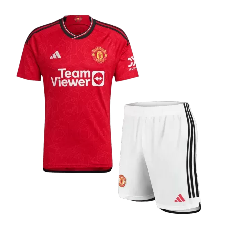 New Manchester United Soccer Kit 2023/24 Home (Shirt+Shorts) 
 - Best Soccer Players