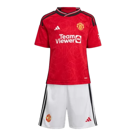 Manchester United Kids Kit 2023/24 Home (Jersey+Shorts) - Best Soccer Players