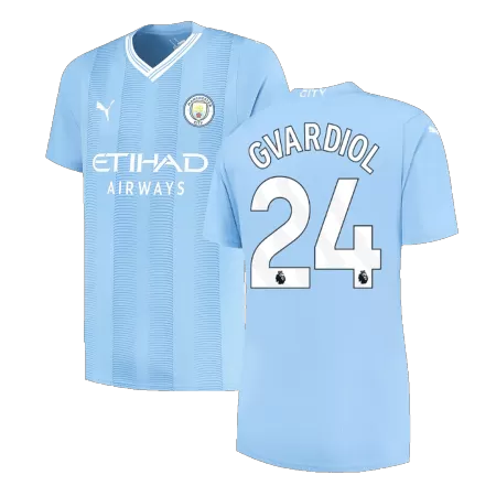 GVARDIOL #24 New Manchester City Jersey 2023/24 Home Soccer Shirt - Best Soccer Players