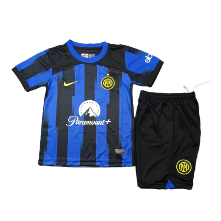 Inter Milan Kids Kit 2023/24 Home (Shirt+Shorts) - Best Soccer Players