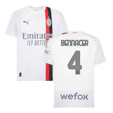BENNACER #4 New AC Milan Jersey 2023/24 Away Soccer Shirt - Best Soccer Players