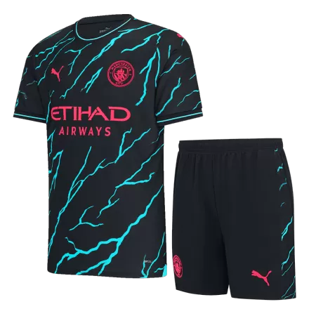 New Manchester City Soccer Kit 2023/24 Third Away (Shirt+Shorts) 
 - Best Soccer Players