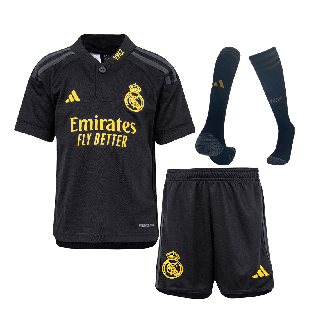 Real Madrid Kids Kit 2023/24 Third Away (Shirt+Shorts+Socks) - Best Soccer Players