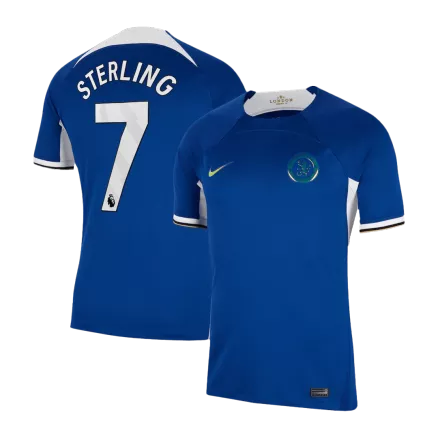 STERLING #7 New Chelsea Jersey 2023/24 Home Soccer Shirt - Best Soccer Players
