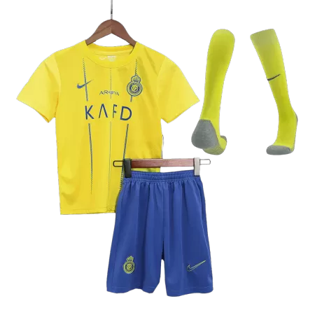 Al Nassr Kids Kit 2023/24 Home (Shirt+Shorts+Socks) - Best Soccer Players