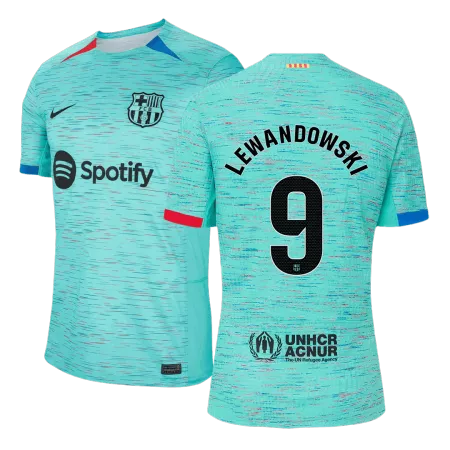 LEWANDOWSKI #9 New Barcelona Jersey 2023/24 Third Away Soccer Shirt Authentic Version - Best Soccer Players