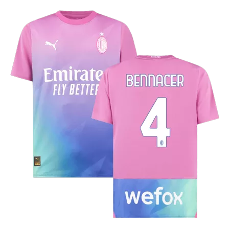 BENNACER #4 New AC Milan Jersey 2023/24 Third Away Soccer Shirt - Best Soccer Players