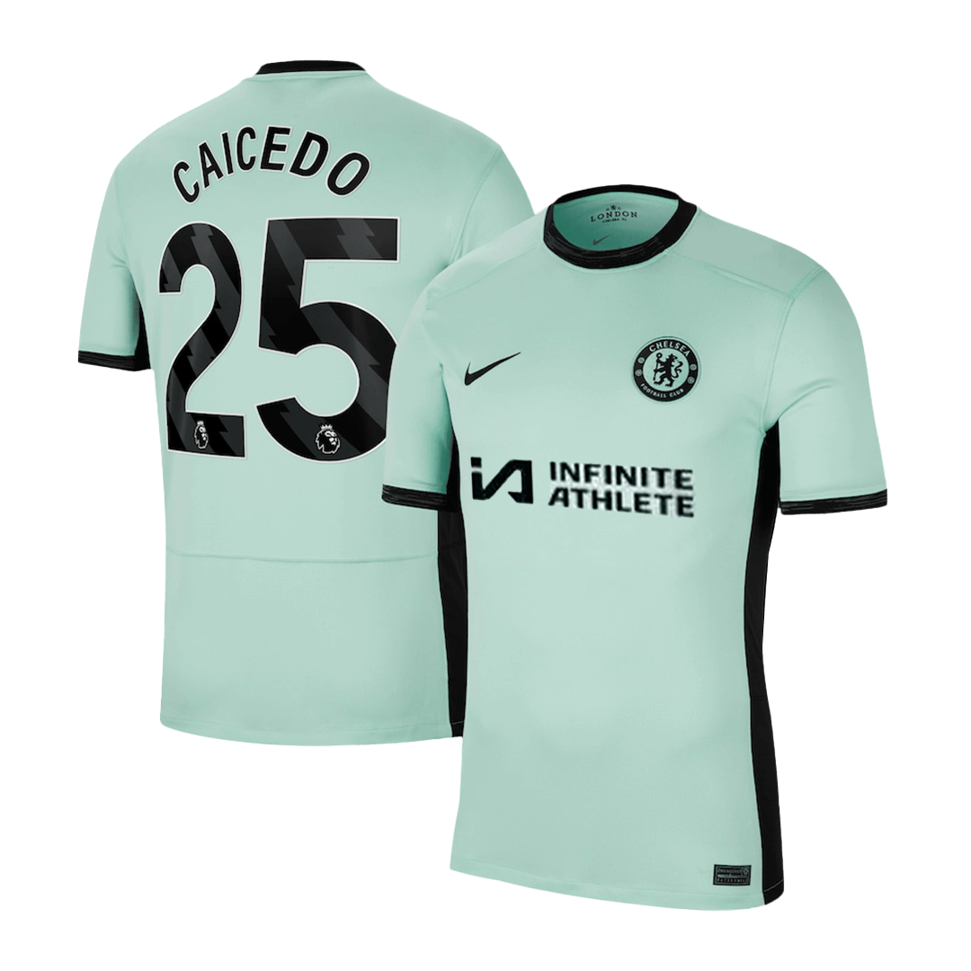 CAICEDO #25 New Chelsea Jersey 2023/24 Third Away Soccer Shirt - Best Soccer Players