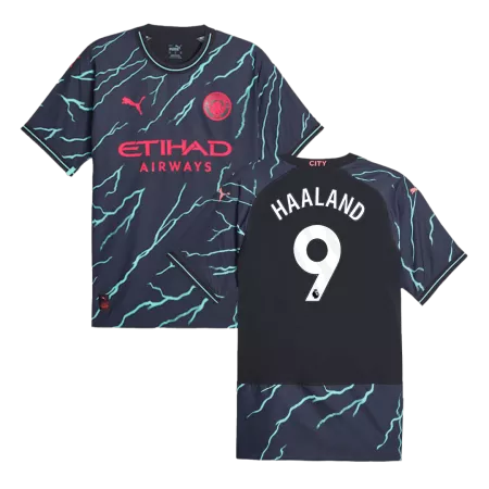 HAALAND #9 New Manchester City Jersey 2023/24 Third Away Soccer Shirt Authentic Version - Best Soccer Players