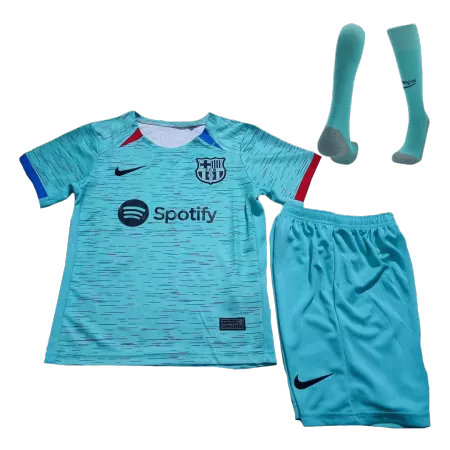 Barcelona Kids Kit 2023/24 Third Away (Shirt+Shorts+Socks) - Best Soccer Players