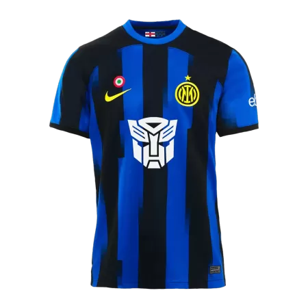 New Inter Milan X Transformers Jersey 2023/24 Blue&Black  Home Soccer Shirt Authentic Version - Best Soccer Players