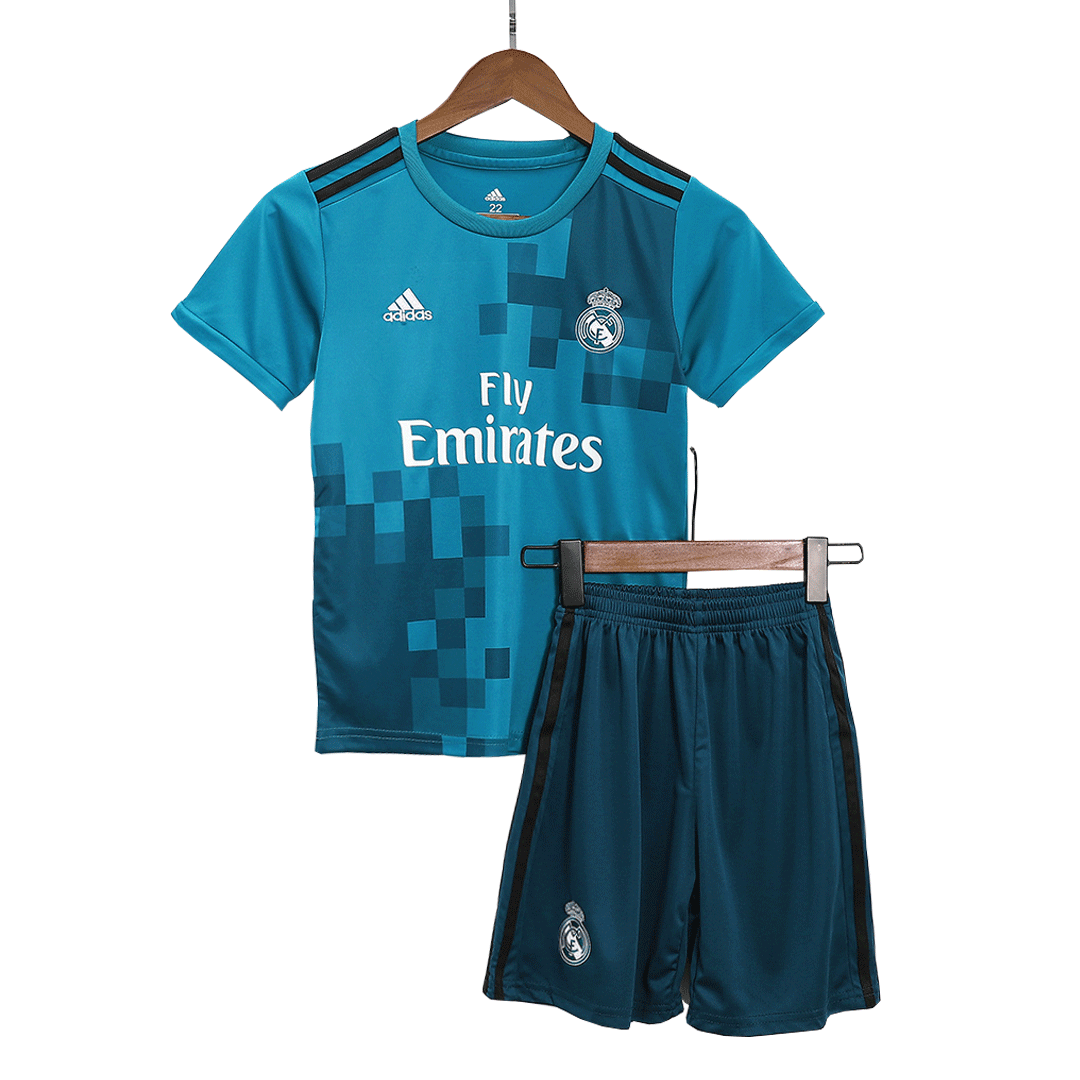 Real Madrid Kids Kit 2017/18 Retro Third Away (Shirt+Shorts) - Best Soccer Players