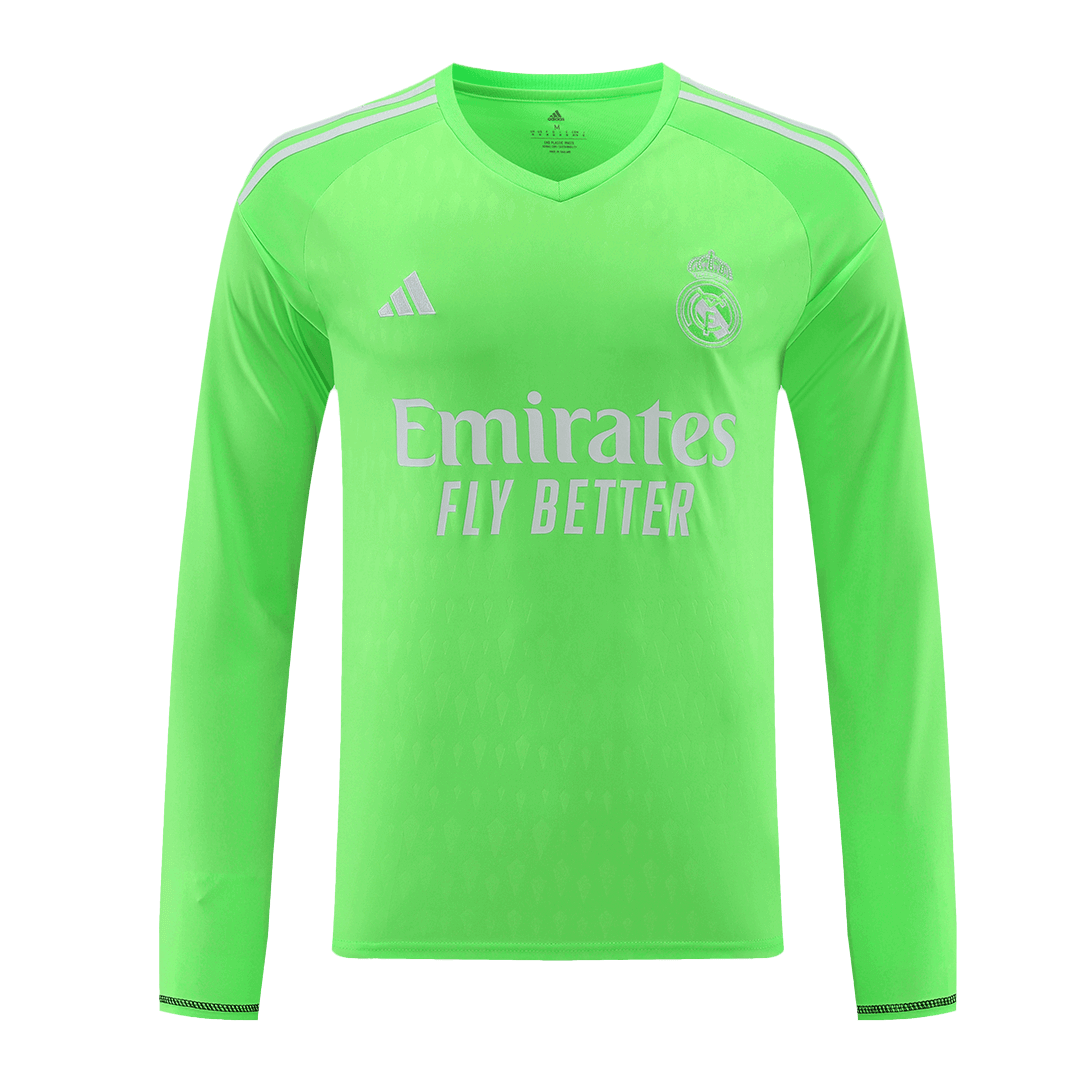 New Real Madrid Jersey 2023/24 Soccer Long Sleeve Shirt Goalkeeper - Best Soccer Players