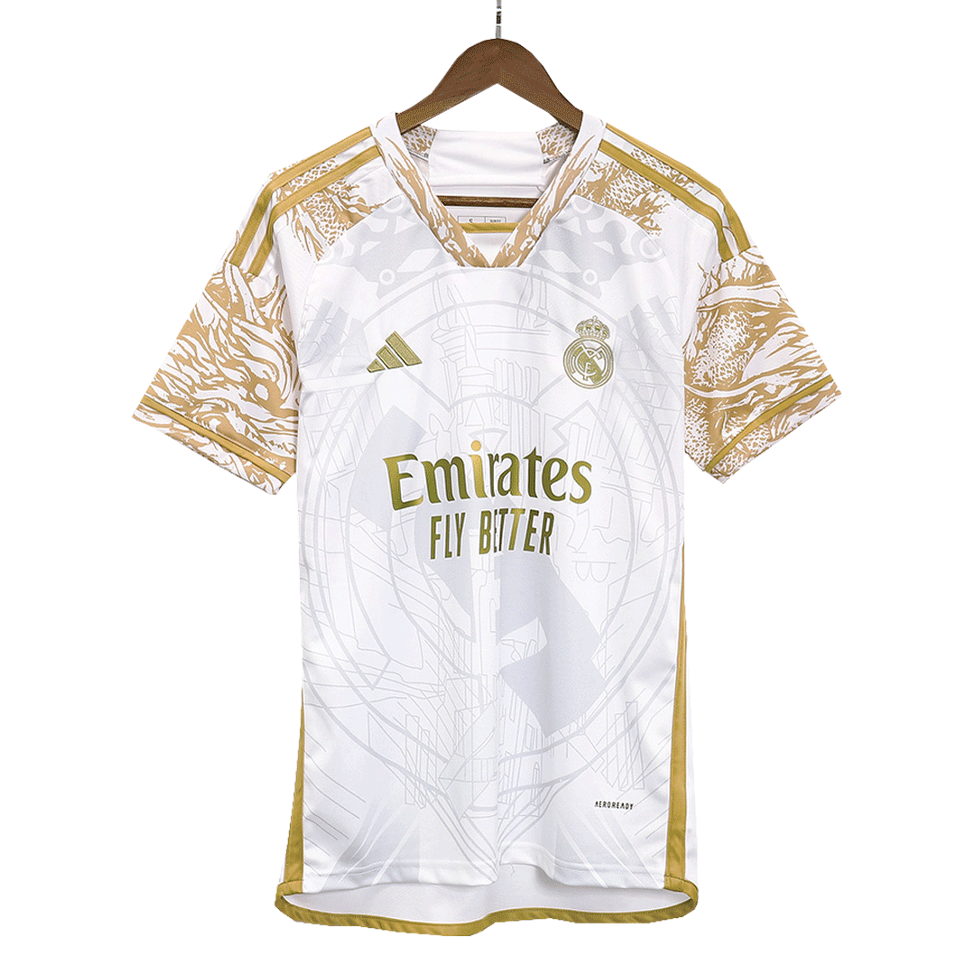 New Real Madrid x Chinese Dragon Jersey 2023/24 White Soccer Shirt - Best Soccer Players