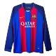 New Barcelona Jersey 2016/17 Home Soccer Long Sleeve Shirt - Best Soccer Players