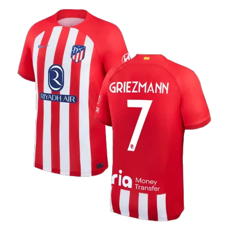 GRIEZMANN #7 New Atletico Madrid Jersey 2023/24 Home Soccer Shirt - UCL - Best Soccer Players