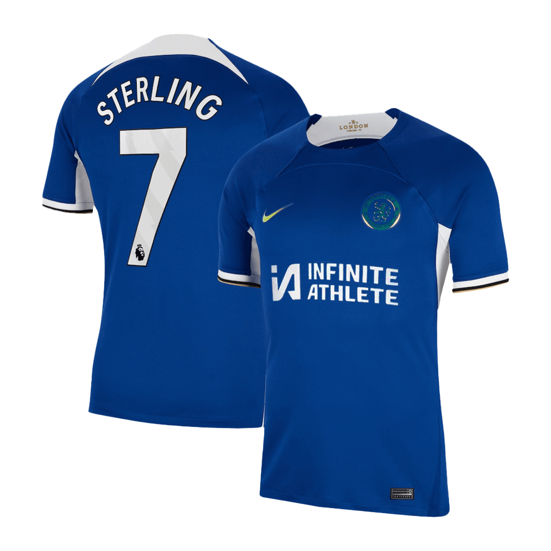 STERLING #7 New Chelsea Jersey 2023/24 Home Soccer Shirt - Best Soccer Players