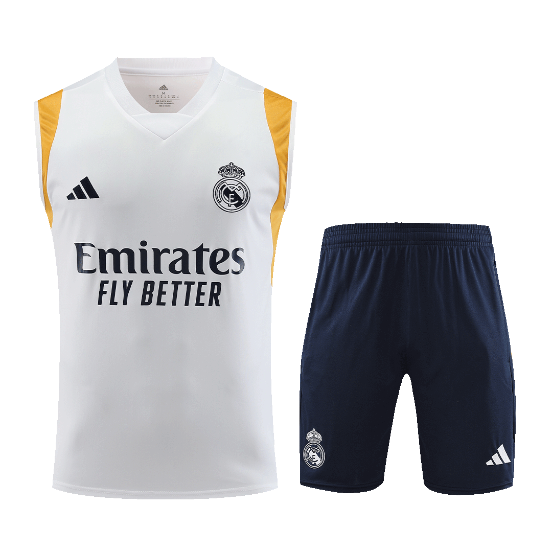 Real Madrid Sleeveless Shirt 2023/24 White - Best Soccer Players