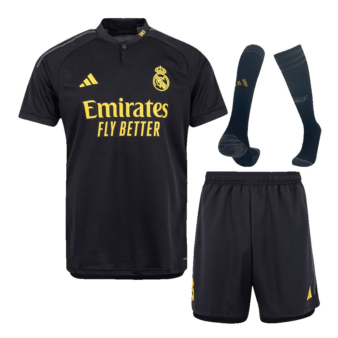 New Real Madrid Soccer Kit 2023/24 Third Away (Shirt+Shorts+Socks) 
 - Best Soccer Players