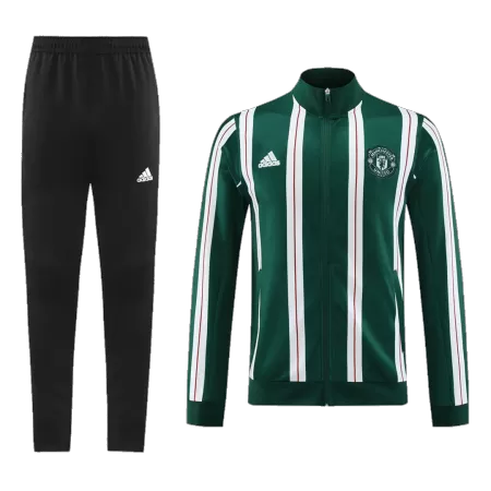 New Manchester United Training Kit (Top+Pants) 2023/24 Green&White Men - Best Soccer Players