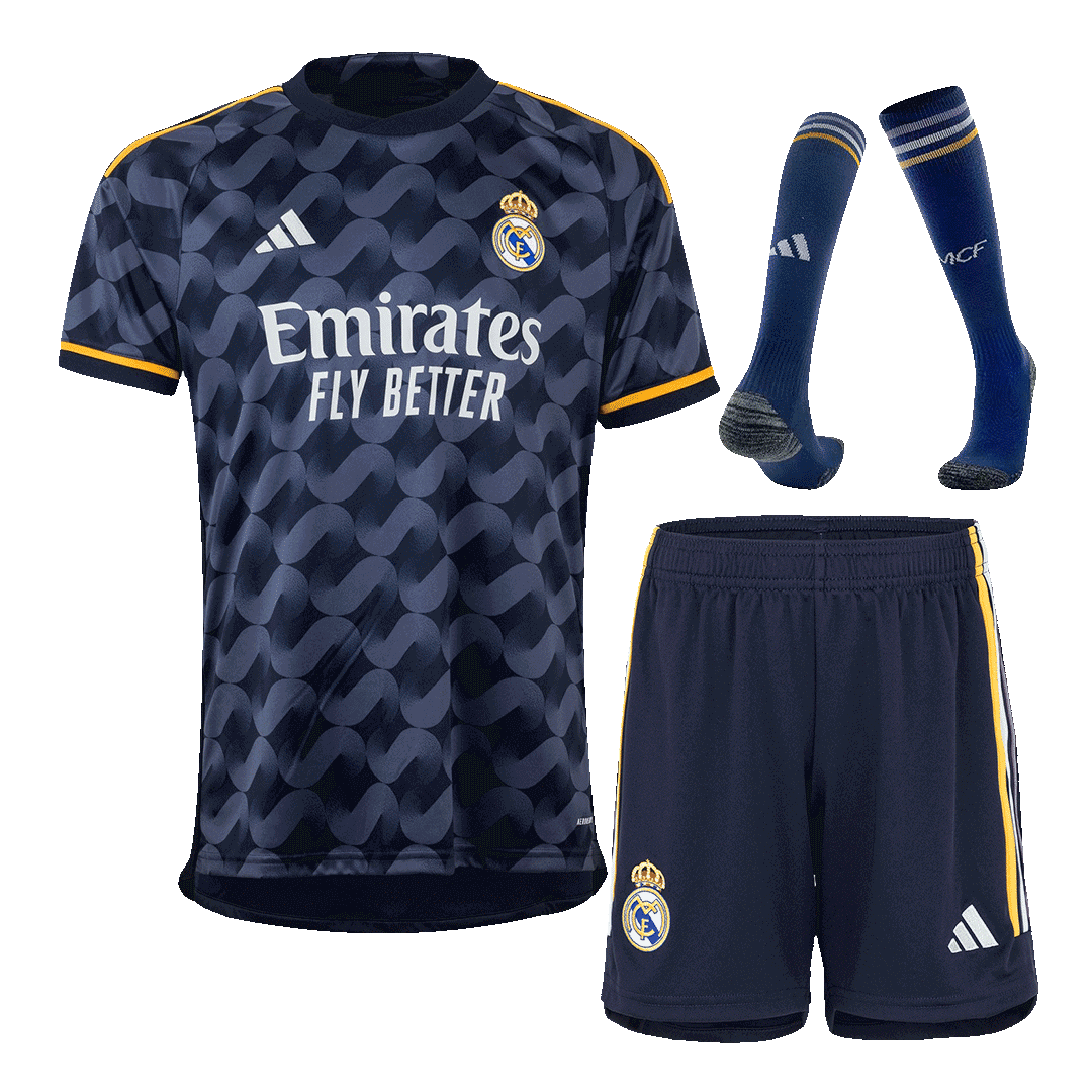 New Real Madrid Soccer Kit 2023/24 Away (Shirt+Shorts+Socks) 
 - Best Soccer Players