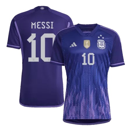 MESSI #10 New Argentina Three Stars Jersey 2022 Away Soccer Shirt Women World Cup - Best Soccer Players