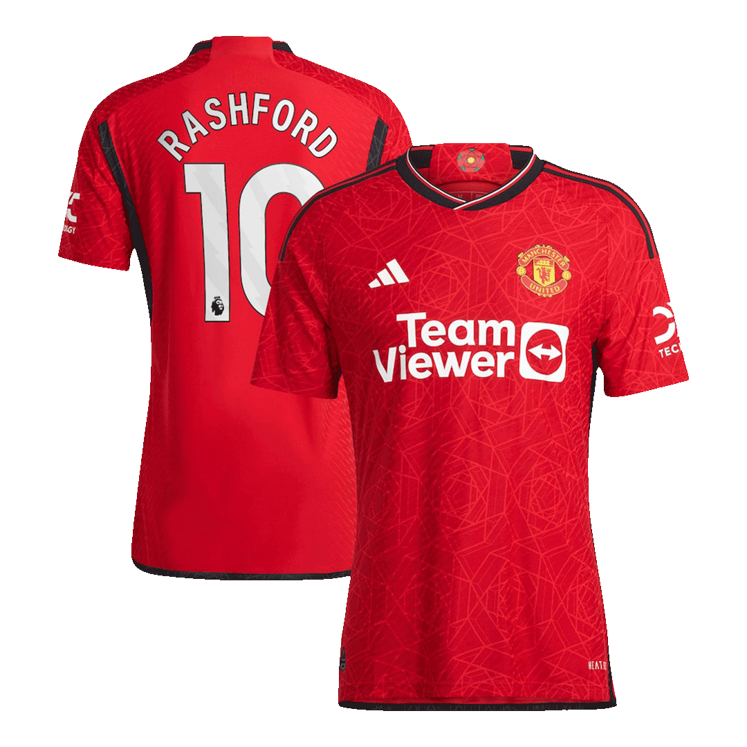 RASHFORD #10 New Manchester United Jersey 2023/24 Home Soccer Shirt Authentic Version - Best Soccer Players