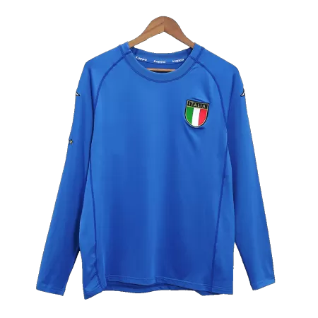 Vintage Italy Jersey 2000 Home Soccer Shirt Long Sleeve - Best Soccer Players