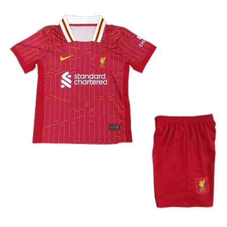 Liverpool Kids Kit 2024/25 Home (Shirt+Shorts) - Best Soccer Players