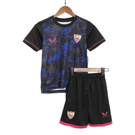 Sevilla Kids Kit 2023/24 Third Away (Shirt+Shorts) - Best Soccer Players