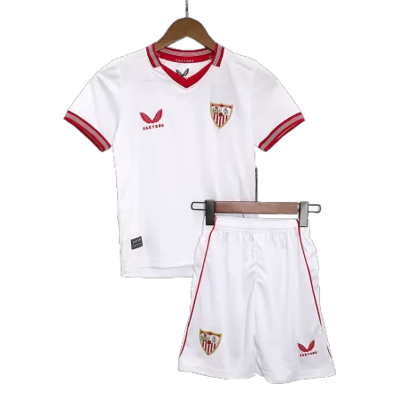 Sevilla Kids Kit 2023/24 Home (Shirt+Shorts) - Best Soccer Players